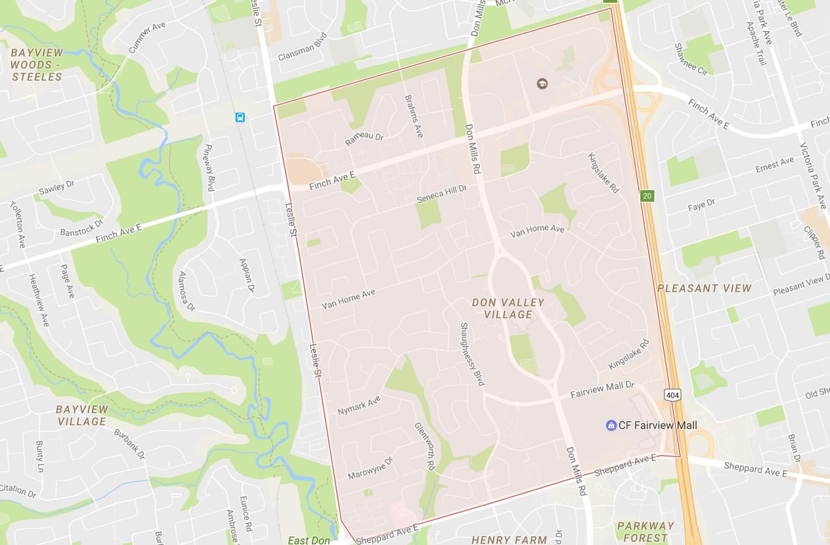 Harta de Arahide vecinătate Toronto