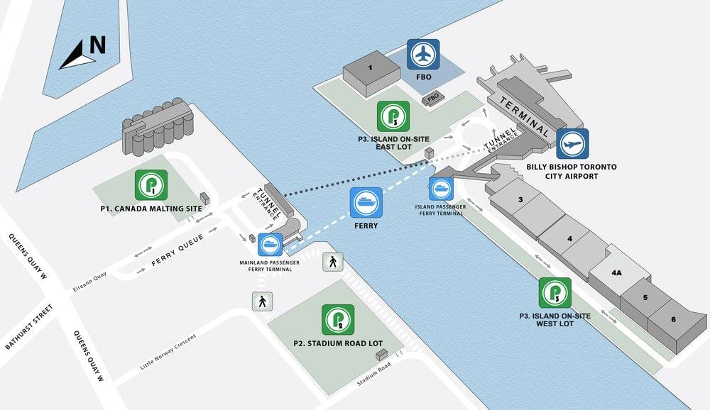 Harta Billy Bishop parcare