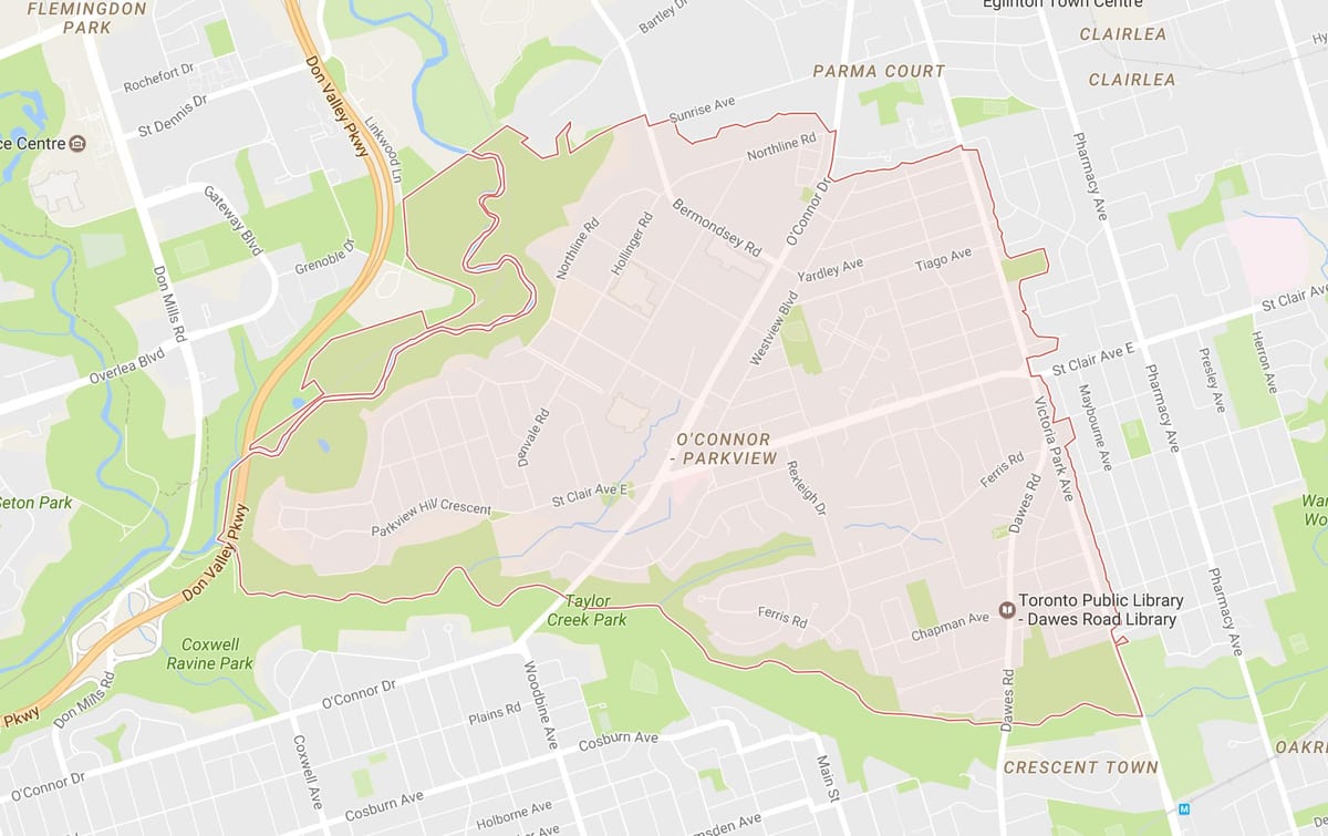 Harta de Căpăstru de vecinătate Toronto