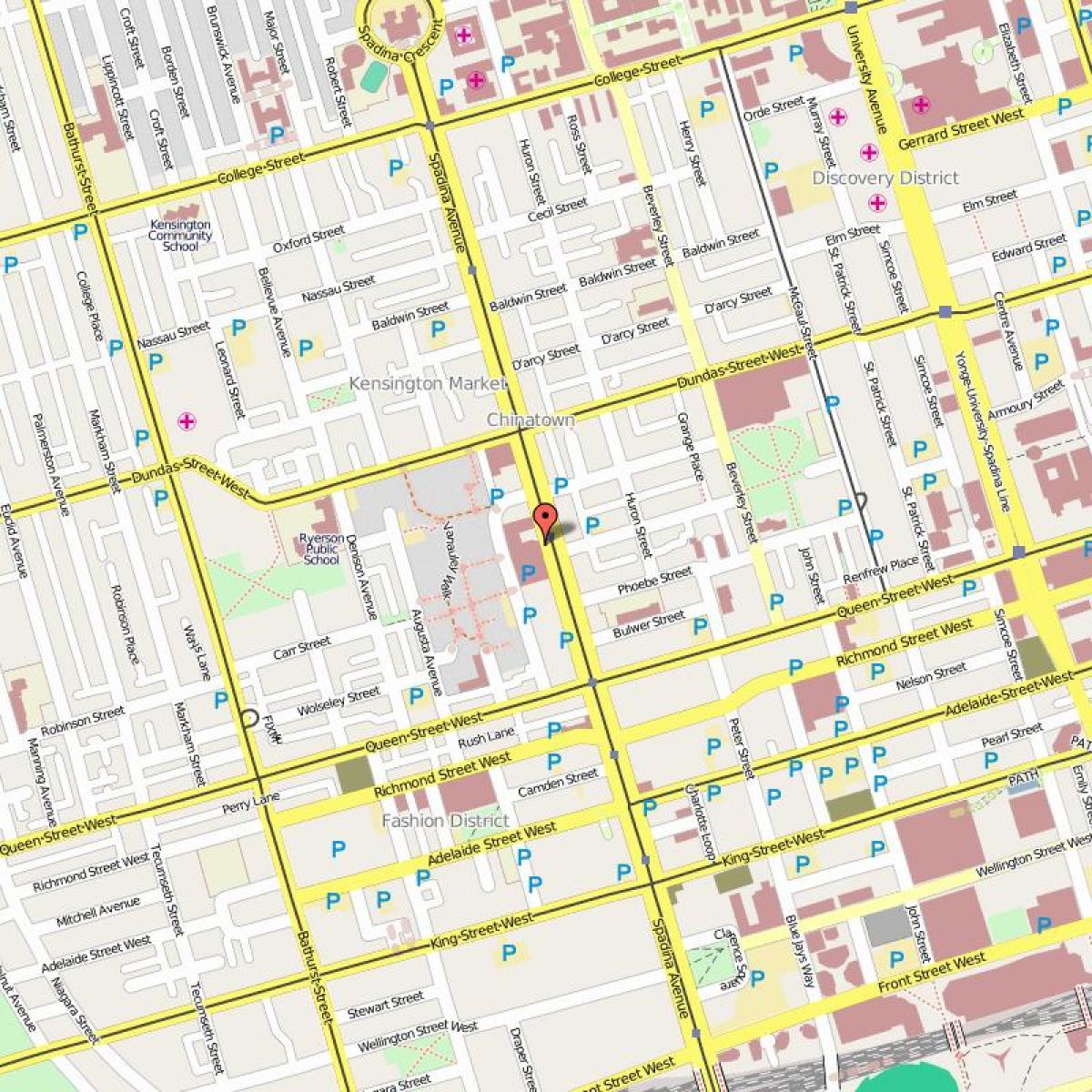 Harta Chinatown Toronto