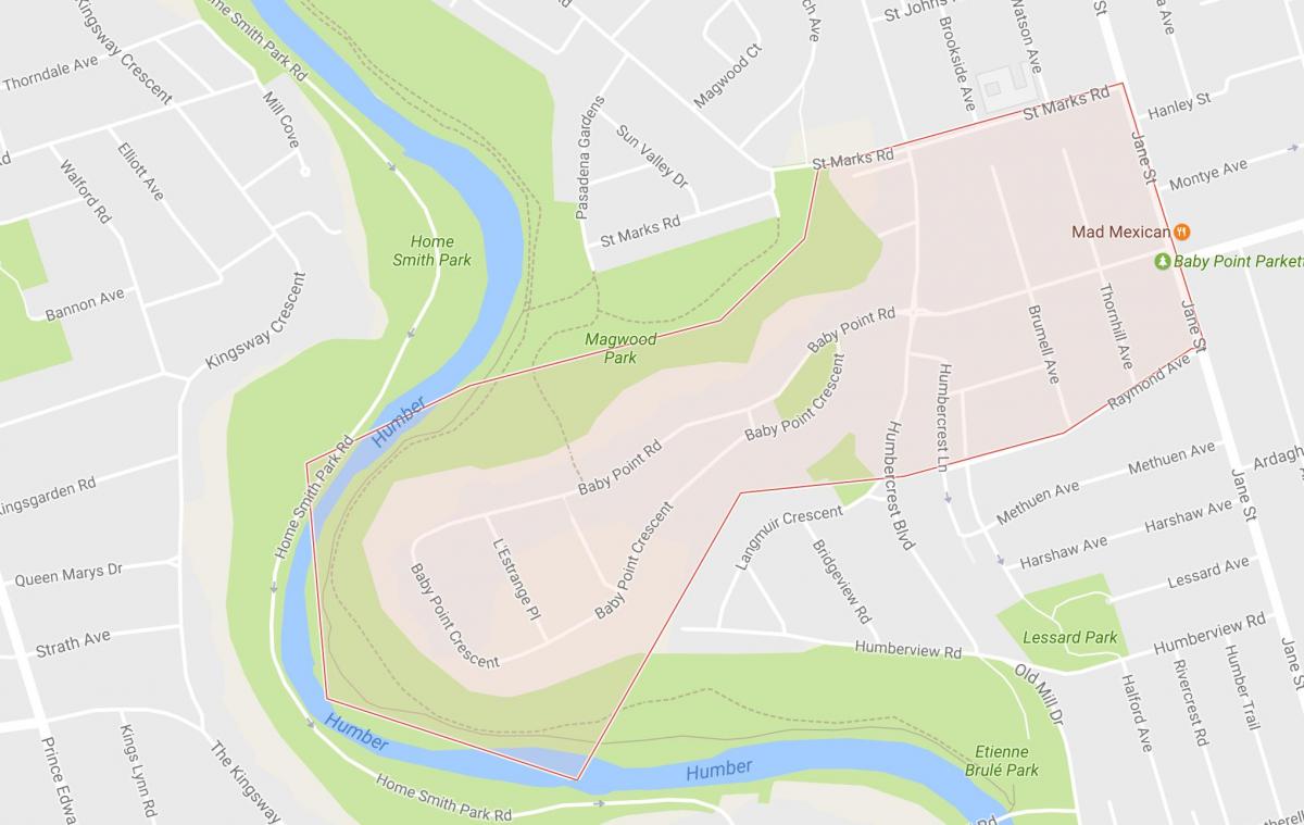 Harta Copilul Punct de vecinătate Toronto