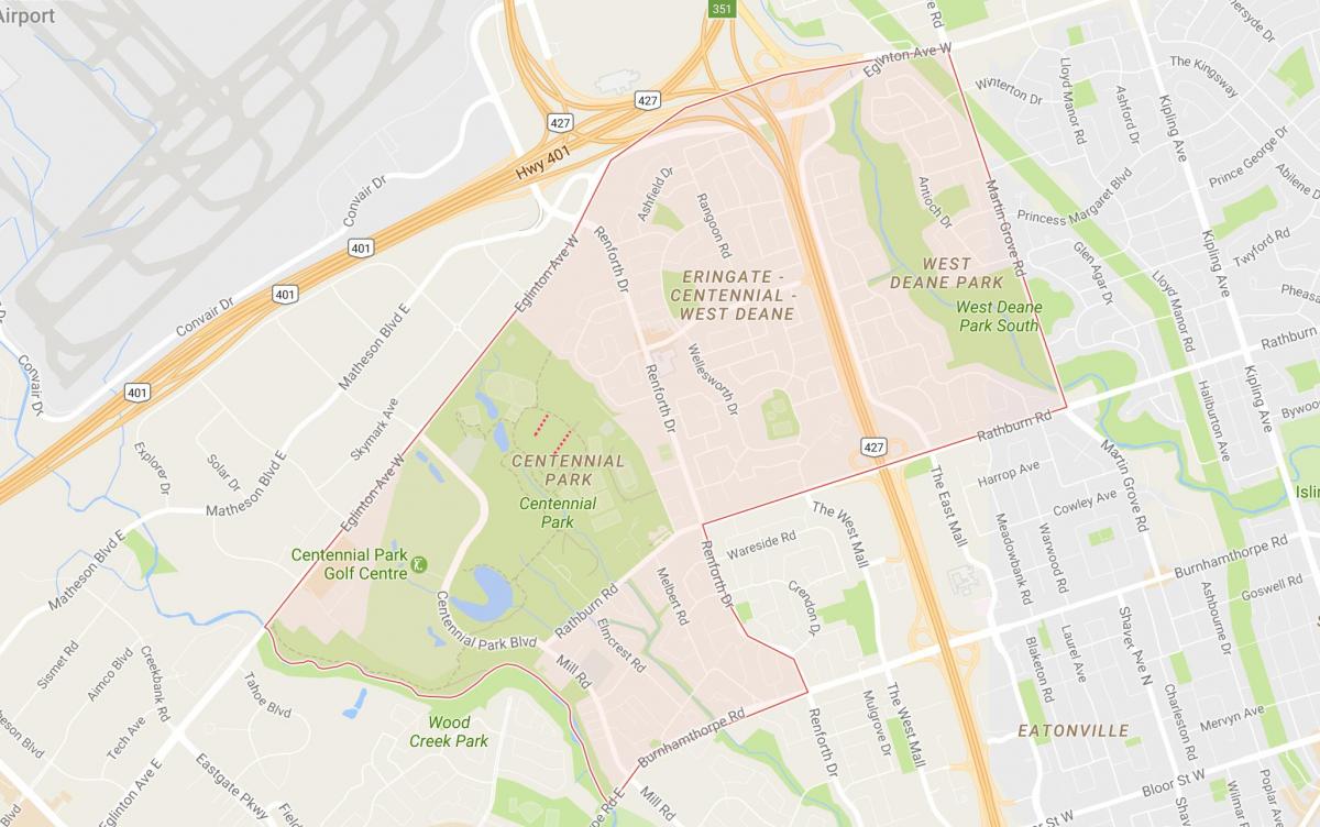 Harta Eringate vecinătate Toronto