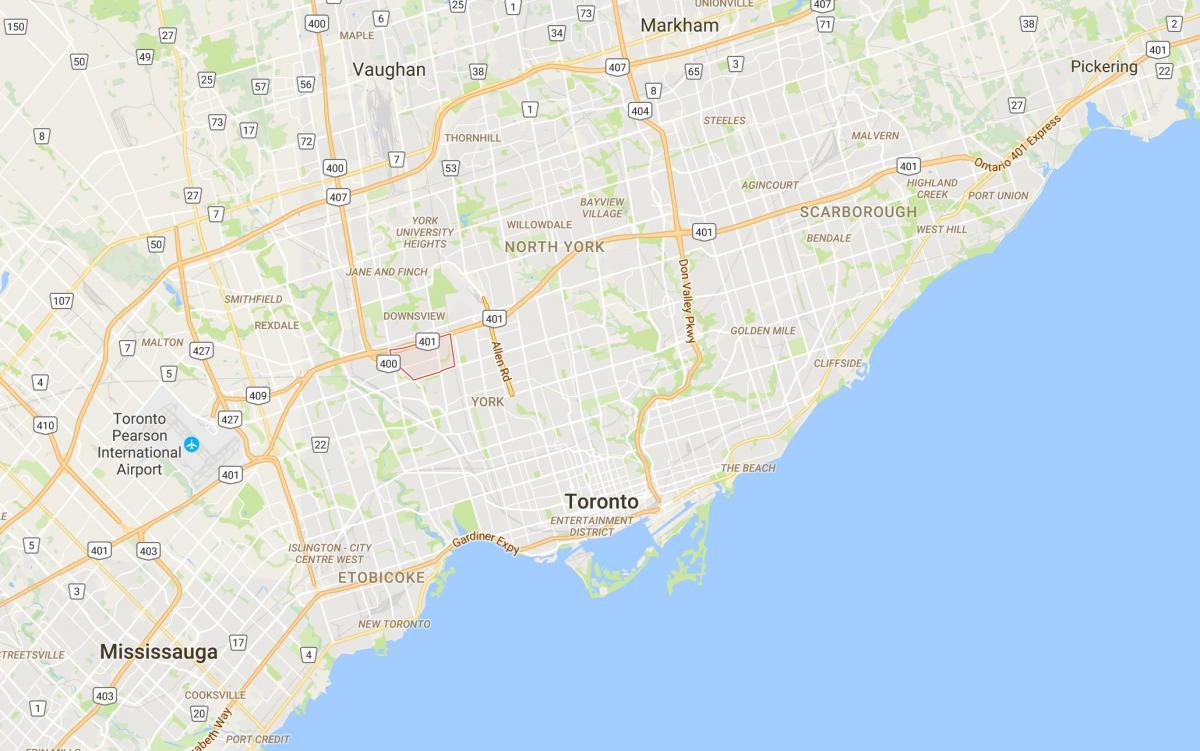 Harta de Frunze de Arțar district Toronto