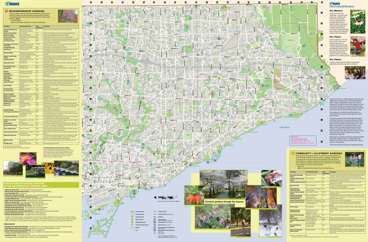 Harta de grădini Toronto east