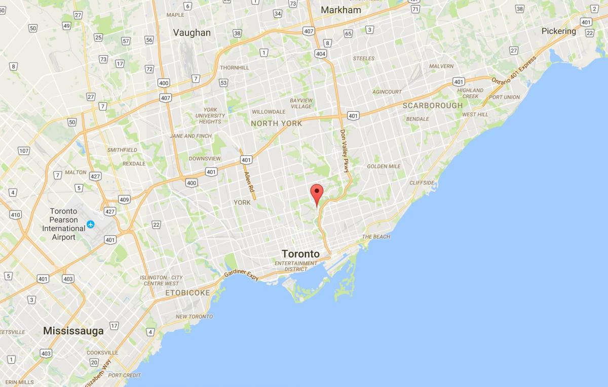 Harta Guvernatorului cartierul Podul de la Toronto