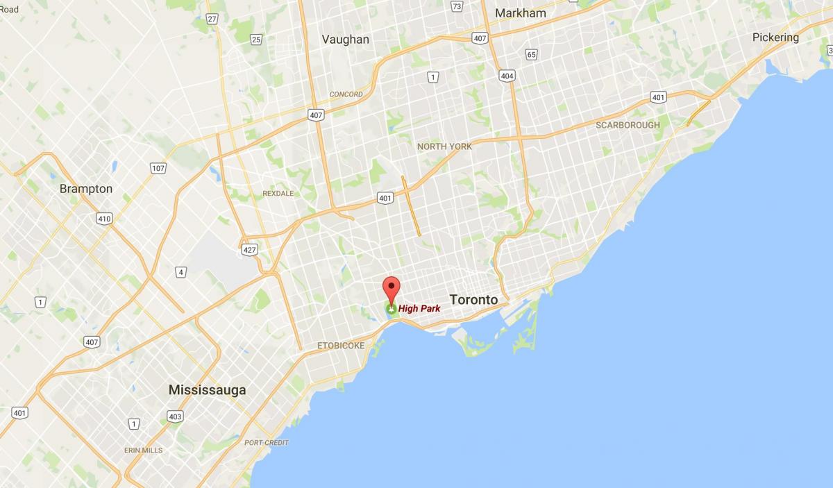 Harta de Mare Park district Toronto