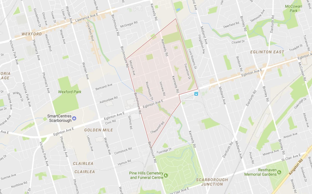 Harta Ionview vecinătate Toronto