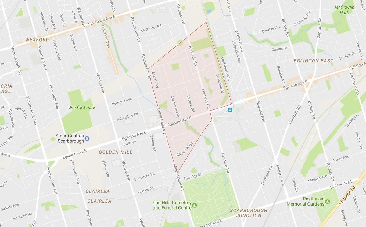 Harta Ionview vecinătate Toronto