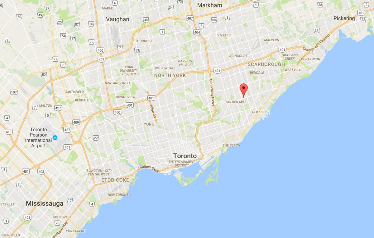 Harta Ionview district Toronto