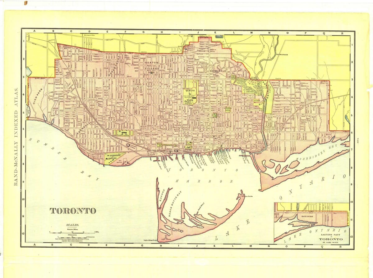 Harta istorică Toronto