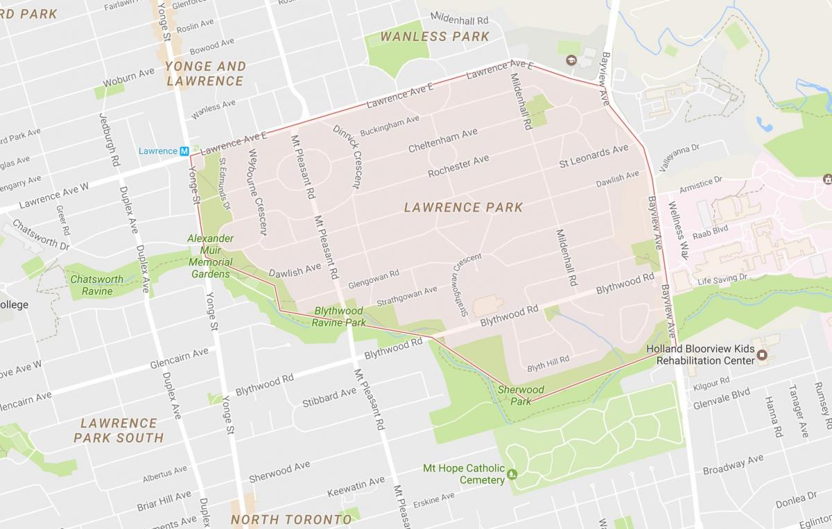 Harta Lawrence Park vecinătate Toronto