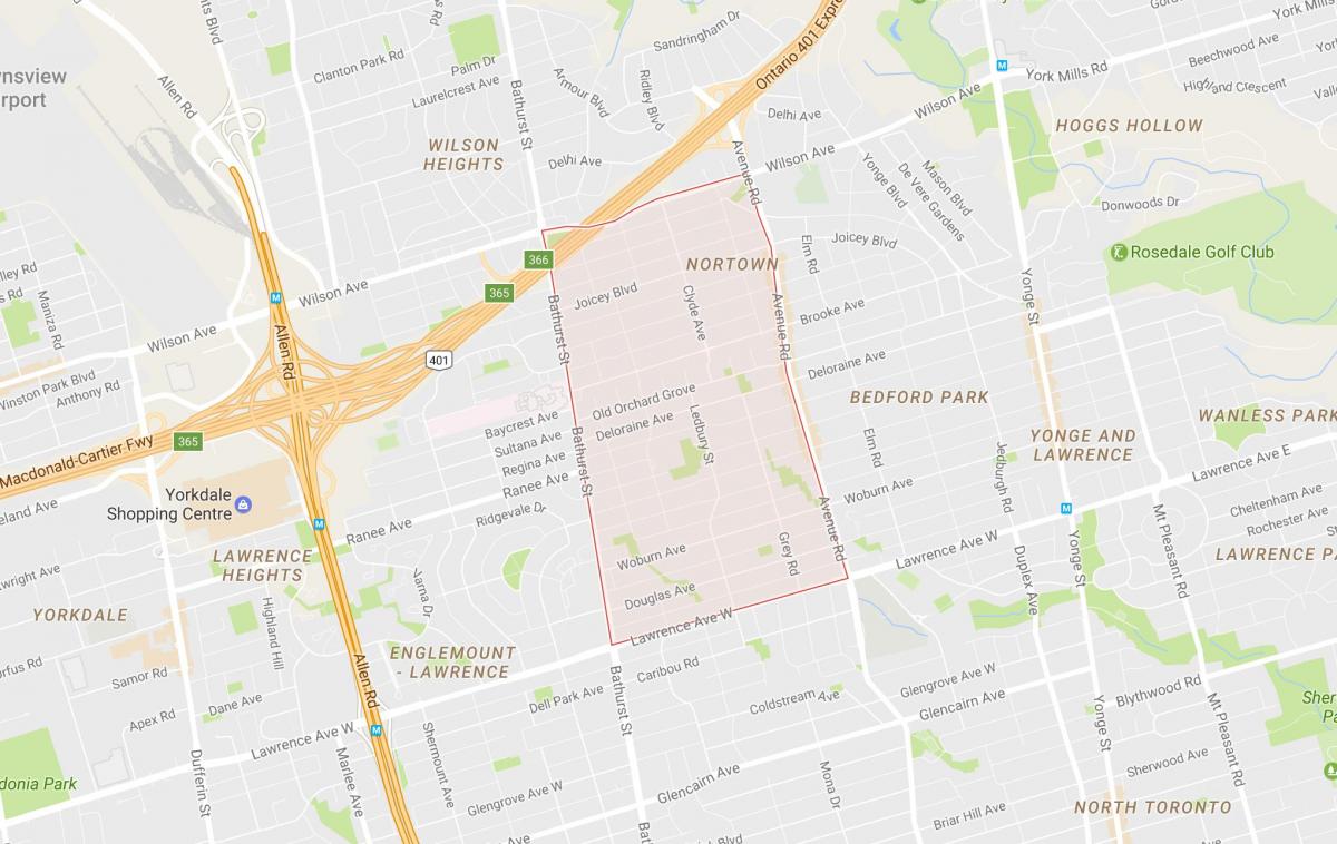 Harta Ledbury Parc de cartier Toronto