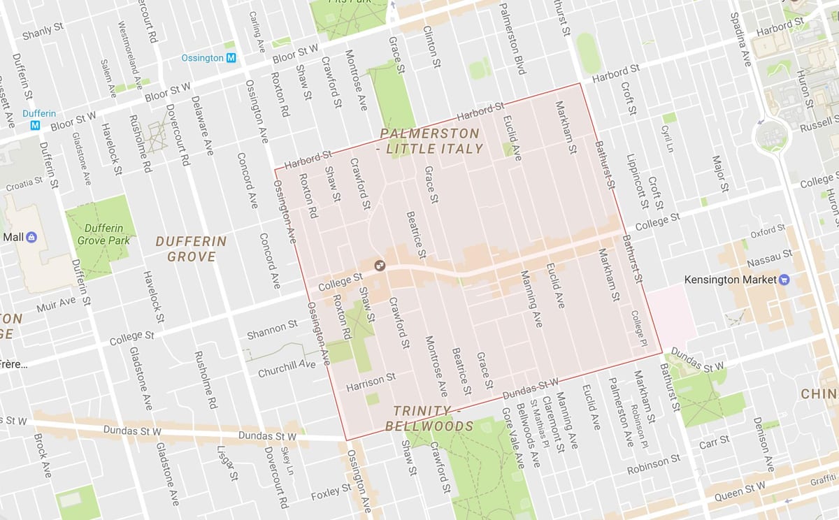 Harta Pic Italia vecinătate Toronto