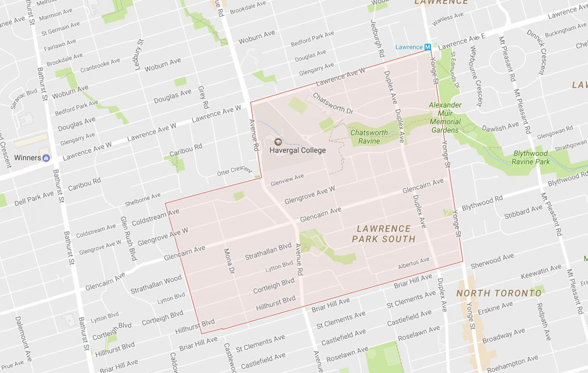 Harta Lytton Parc de cartier Toronto