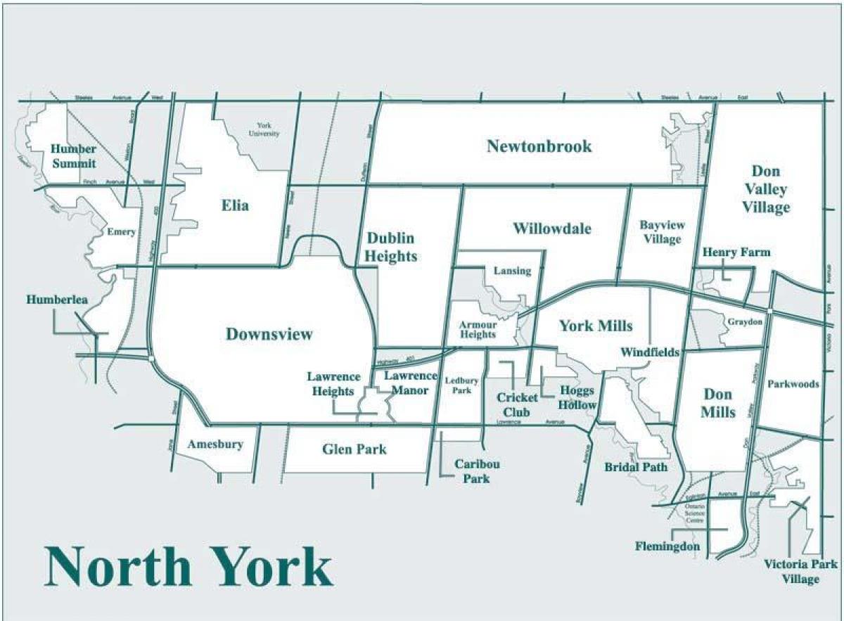 Harta North York