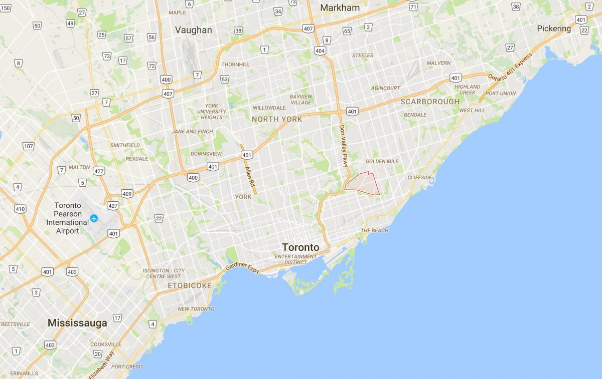 Harta de O ' Connor–Parkview district Toronto