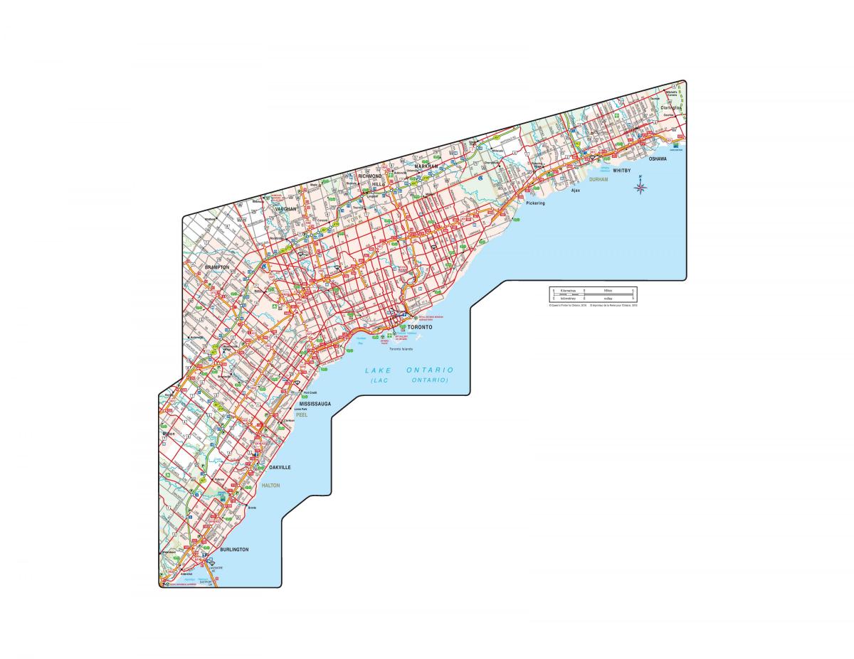 Harta Road oficial din Ontario
