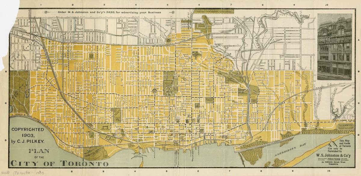 Harta orașul Toronto 1903