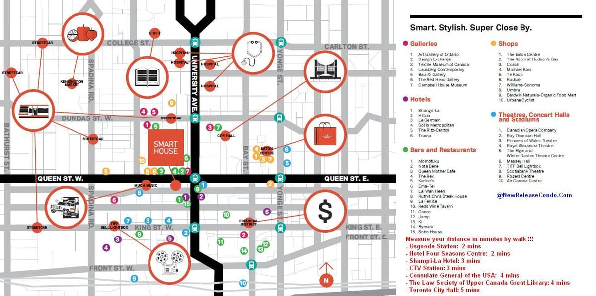 Harta Queen street Toronto