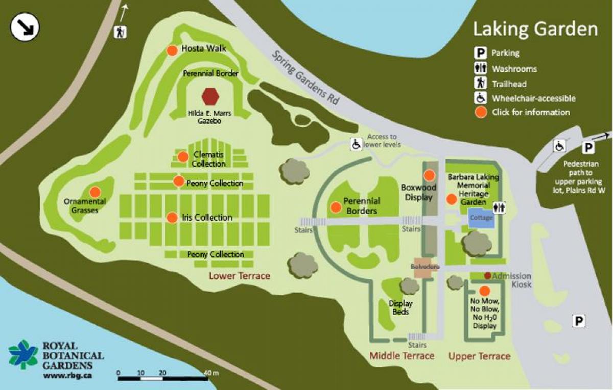 Harta RBG Laking Grădină