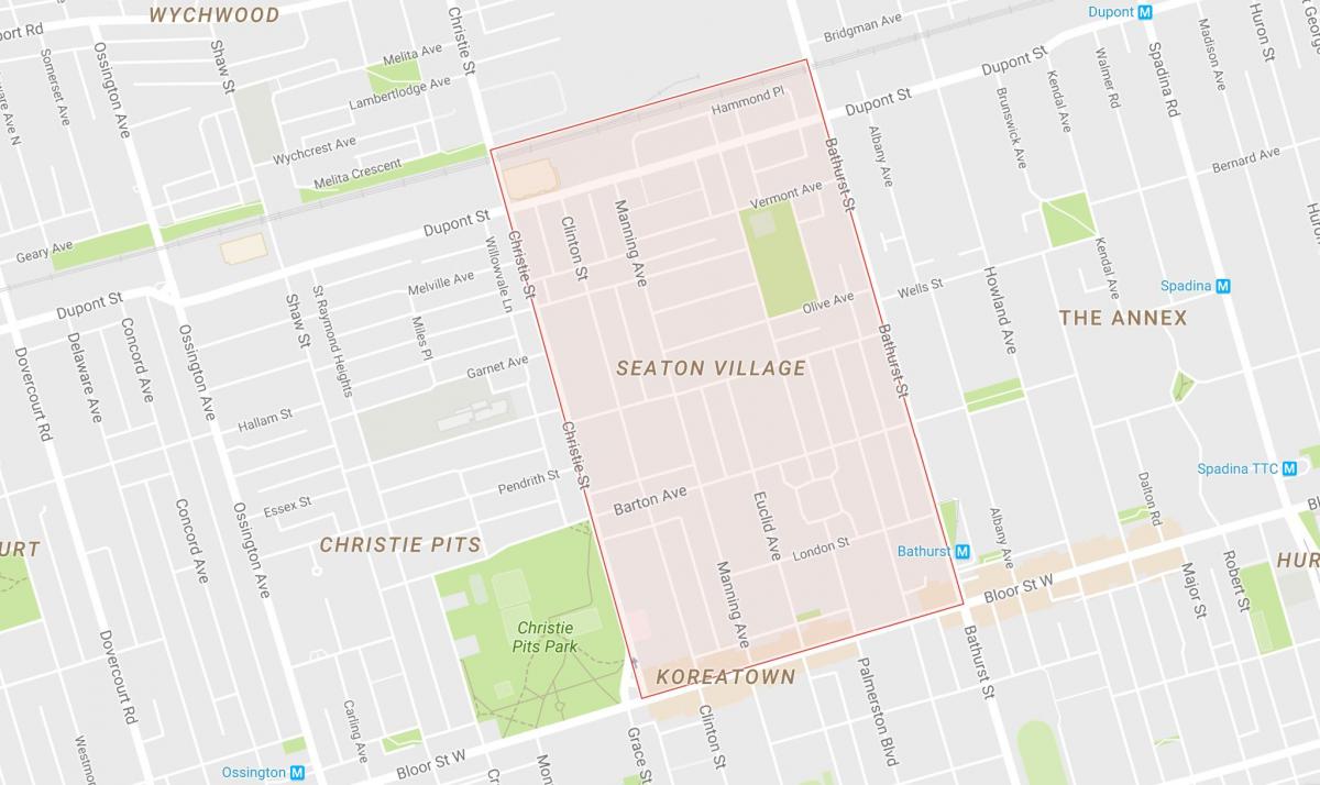 Harta Seaton Sat de vecinătate Toronto