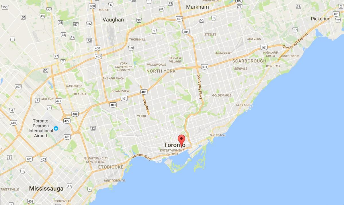 Harta St. Lawrence district Toronto