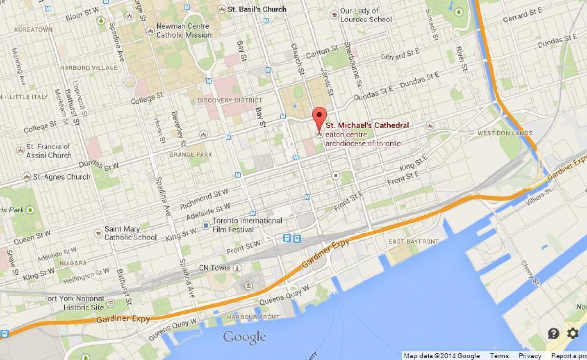 Harta St. Michael Cathedrale Toronto imagine de ansamblu