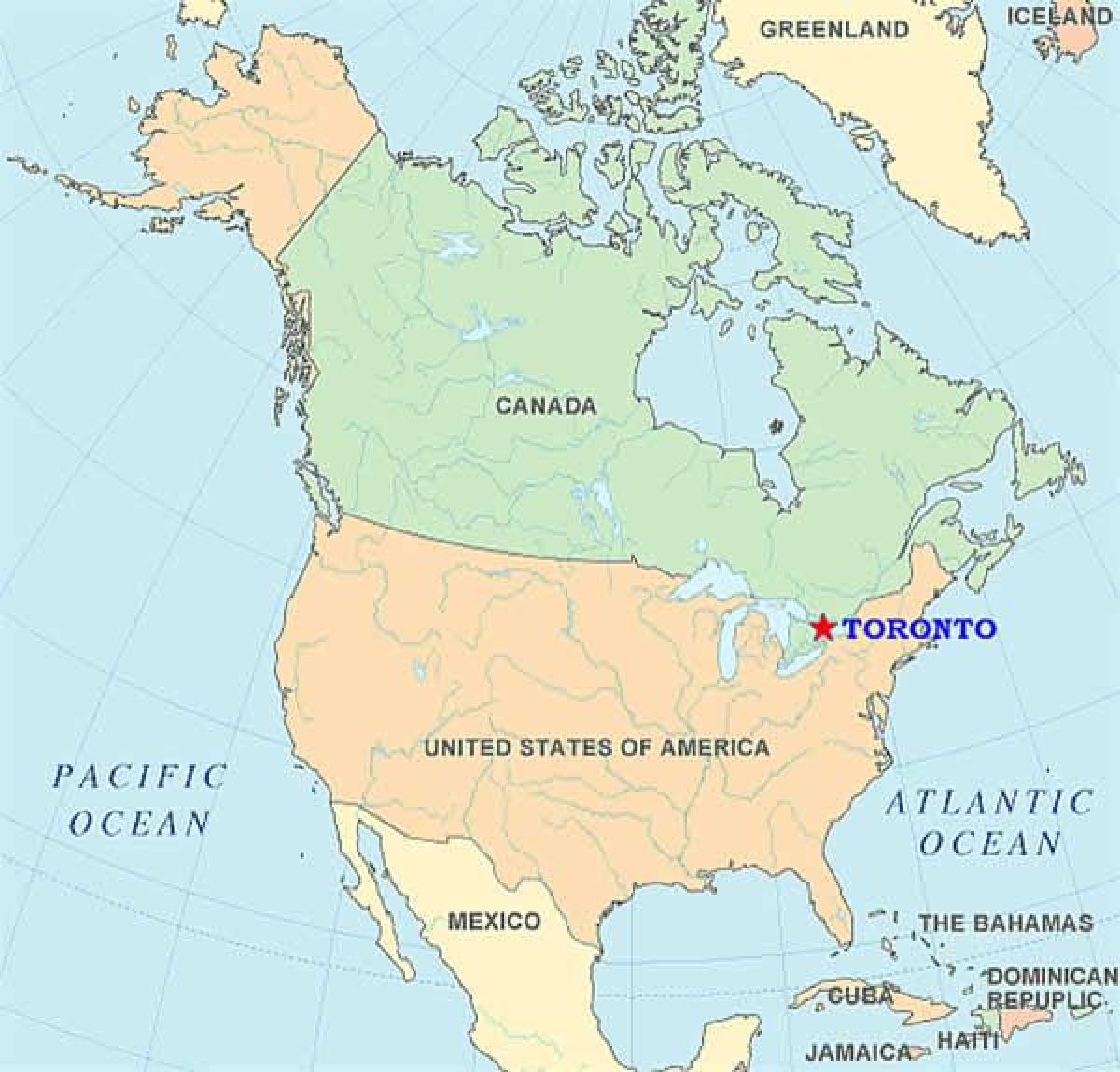 Harta de la Toronto, din statele unite ale americii