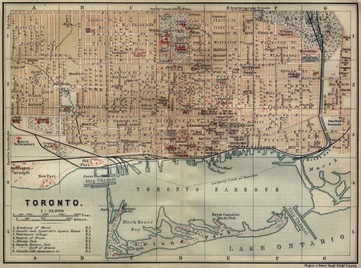 Harta Toronto 1894