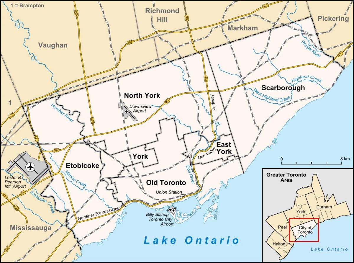 Harta Toronto