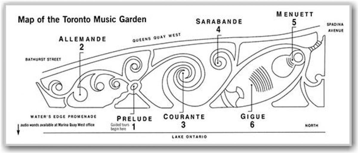 Harta Toronto Muzica Grădină