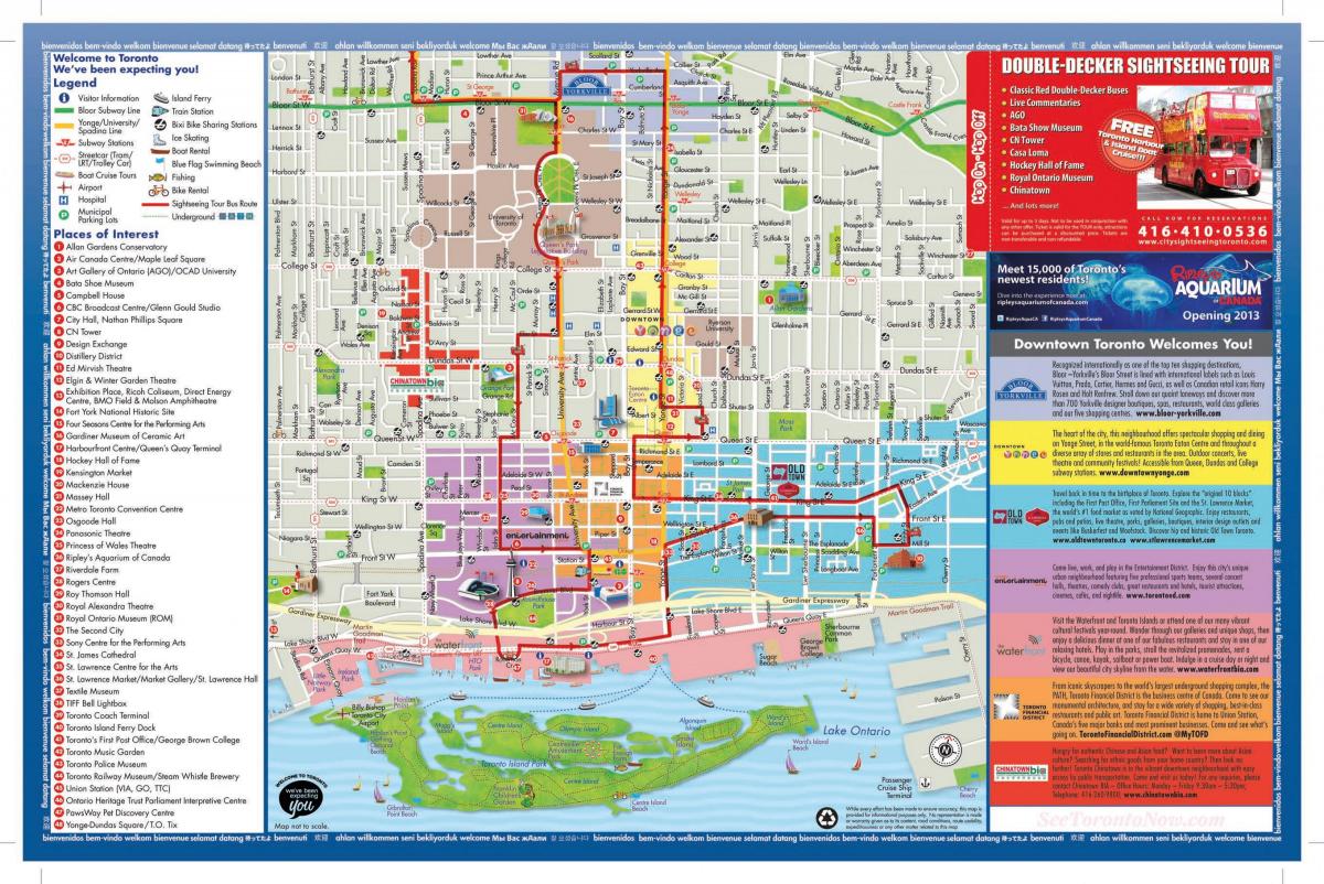 Harta Toronto turisti
