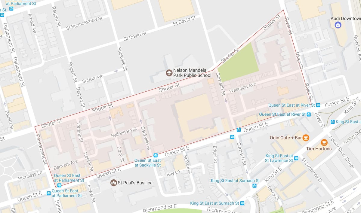 Harta Trefann Curtea de vecinătate Toronto