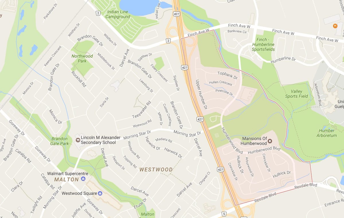 Harta de Vecinătate vecinătate Toronto