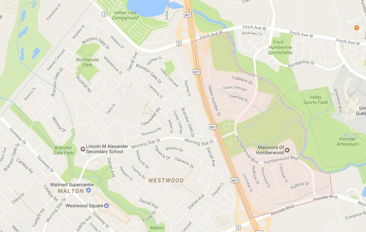 Harta de Vecinătate vecinătate Toronto