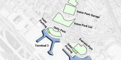 Harta din aeroportul Toronto Pearson parcare