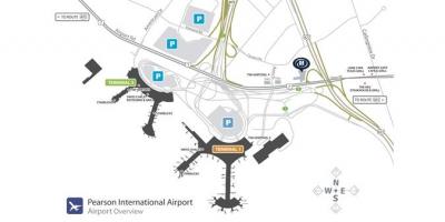 Harta din aeroportul Toronto pearson imagine de ansamblu