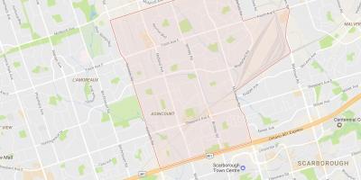 Harta de la Agincourt vecinătate Toronto