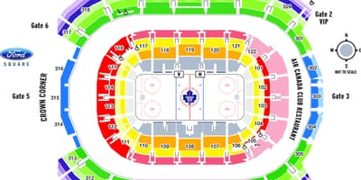 Harta Air Canada Centre - ACC