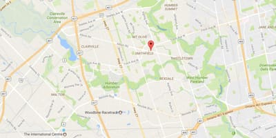 Harta Albion drum Toronto
