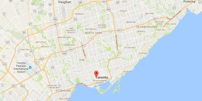 Harta Alexandra park district Toronto