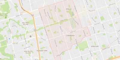 Harta de L'Amoreaux vecinătate Toronto