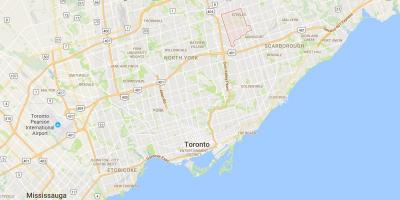 Harta de L'Amoreaux district Toronto