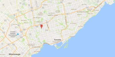 Harta Amesbury district Toronto