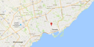 Harta din Anexa district Toronto