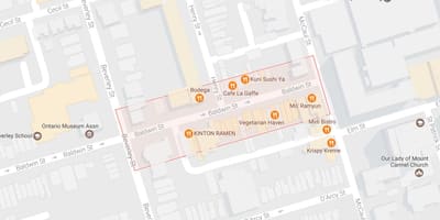 Harta orasului vecinătate Toronto