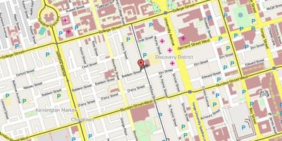 Harta orasului Toronto