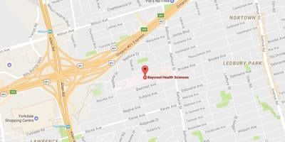 Harta Baycrest Stiinte medicale Toronto