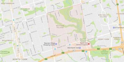 Harta Bayview Sat de vecinătate Toronto