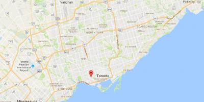 Harta Beaconsfield Satul districtul Toronto